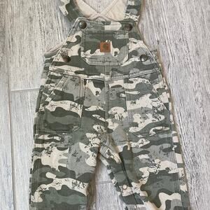 COPY - Carhartt baby boy camo overalls - size 6 months